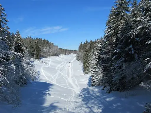 Randonnée neige dans les fp^rets de Cuvéry